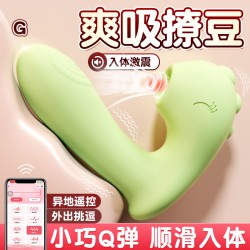 【女用器具】谜姬 双色啵啵龙 入体穿戴 吮吸